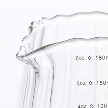 BinaryABC Glass Creamer Pitcher - 180ML Stylish & Functional