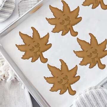 Marijuana Cookie Cutters - Set Of 3 - Hemp Weed Shaped Pieces
