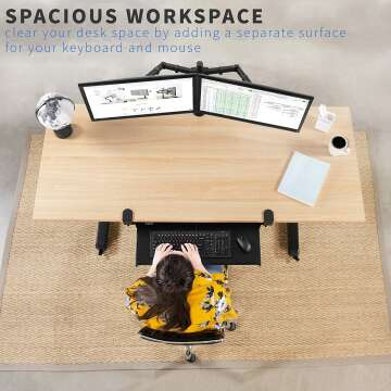 VIVO Large Under Desk Keyboard Tray - MOUNT-KB05E