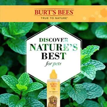 Burt's Bees for Pets Ear Cleaner for Dogs with Pepeprmint and Witch Hazel, 99.7% Natural Origin Formulas, Dog Ear Cleaner, Ear Cleaning Solution for Dogs, 4 oz