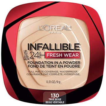 L’Oréal Paris Makeup Infallible Fresh Wear Foundation in a Powder, Up to 24H Wear, Waterproof, Tr...
