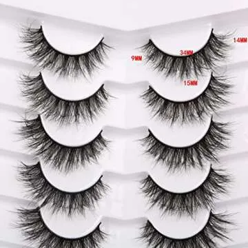 Pooplunch 8D Cat Eye Fluffy False Eyelashes for Glamour