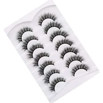 Pooplunch 8D Cat Eye Fluffy False Eyelashes for Glamour