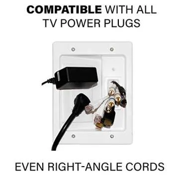 SANUS Ultimate in-Wall Cable Management Kit for Mounted TV & Soundbar - Includes Soundbar & TV Wire Management - Conceals Power, HDMI, Optical, and Low-Voltage Wires Behind Wall Model: WSIWPSB1