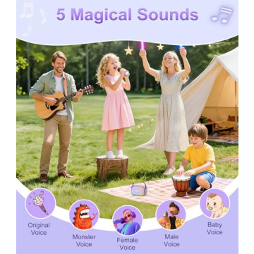 TiMOVO Mini Karaoke Machine with 2 Wireless Microphones