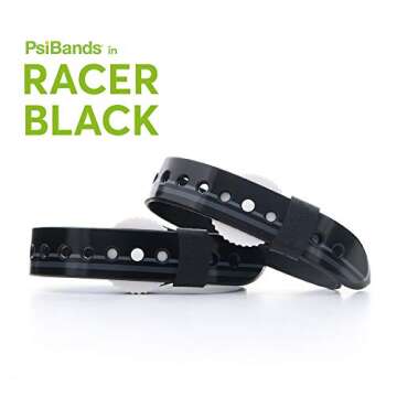 Psi Bands Acupressure Wrist Bands for The Relief of Nausea – Racer Black
