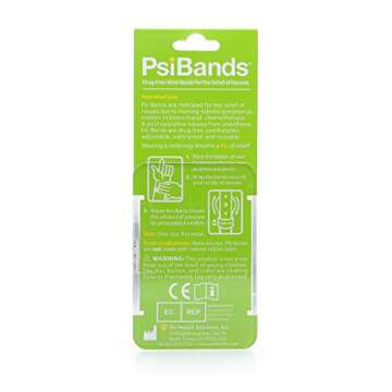 Psi Bands Acupressure Wrist Bands for The Relief of Nausea – Racer Black
