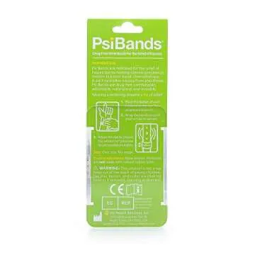 Psi Bands Acupressure Wrist Bands for The Relief of Nausea – Racer Black