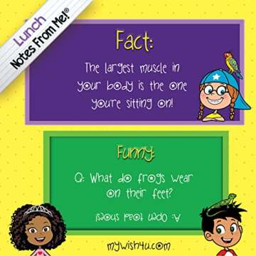 101 Colorful Lunch Box Notes with Fun Facts and Jokes for Kids