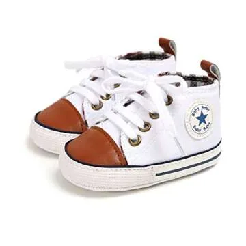 KIDSUN Unisex Baby High Top Sneakers - Soft & Stylish