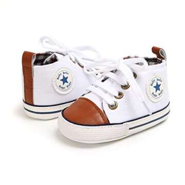 KIDSUN Unisex Baby High Top Sneakers - Soft & Stylish