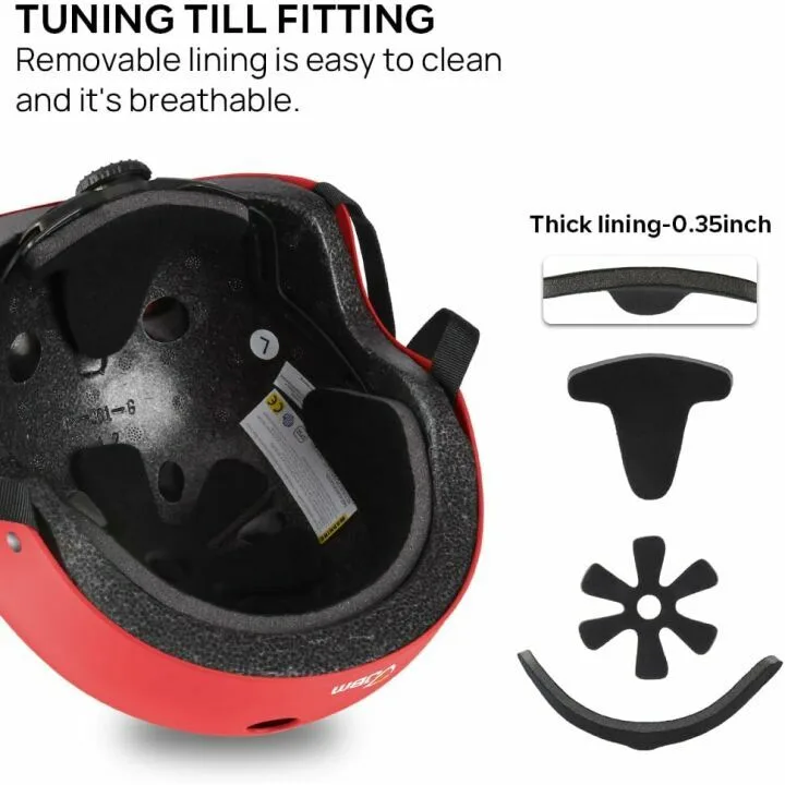 JBM Lightweight Adjustable Multi-Sport Helmet