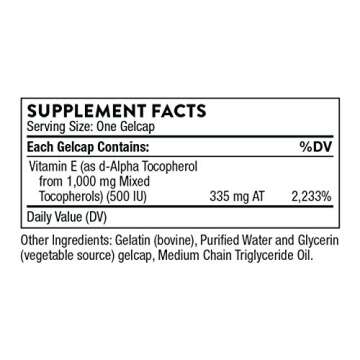 THORNE Ultimate-E - Contains All of The Natural Forms of Vitamin E - 60 Gelcaps