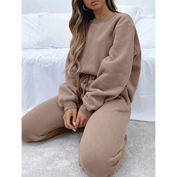 Viatabuna Women's Fleece 2 Piece Lounge Set for All Occasions