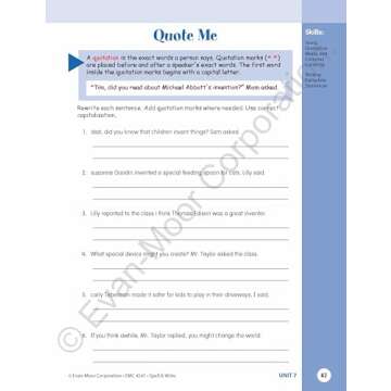 Evan-Moor Skill Sharpeners Spell and Write Workbook, Grade 5, 144 Spelling Words, Test Prep, Compound Words, Conjunctions, Grammar, Punctuation, Creative Writing, Vocabulary, Activities, Homeschool