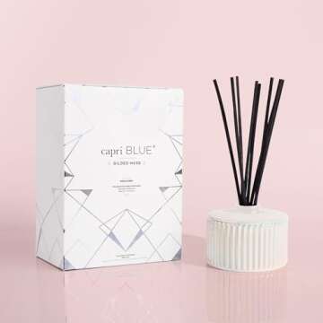 Capri Blue Muse Reed Oil Diffuser - Comes with Diffuser Sticks, Oil, and Glass Bottle - Aromatherapy Diffuser - 7.8 Fl Oz - Volcano