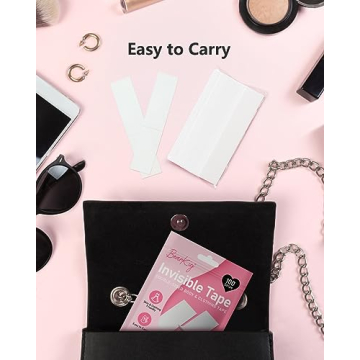 BearKig 100-Strips Double-Sided Fashion Tape for Clothing