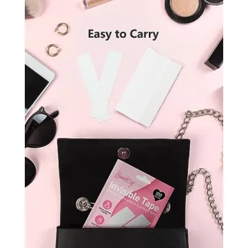 BearKig 100-Strips Double-Sided Fashion Tape for Clothing