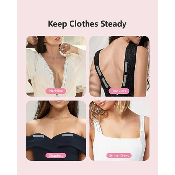 BearKig 100-Strips Double-Sided Fashion Tape for Clothing