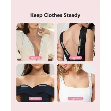 BearKig 100-Strips Double-Sided Fashion Tape for Clothing