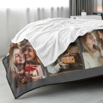 Personalized ZHOUSFK Mom Blanket for Mother's Day Gift