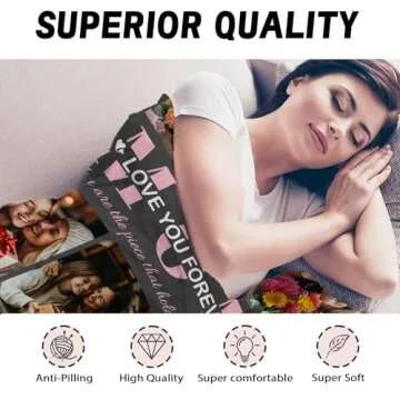 Personalized ZHOUSFK Mom Blanket for Mother's Day Gift