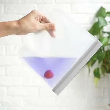 6 Pack BPA FREE Reusable silicone freezer bags, Extra Thick Reusable Storage Bags Leakproof Silicone and Plastic Free for Marinate Meats, Cereal, Sandwich, Snack, Travel Items, Home Organization