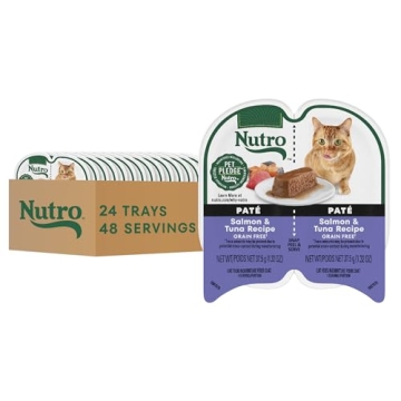 Nutro Perfect Portions Salmon & Tuna Wet Cat Food (24 Pack) 2.64 oz Trays