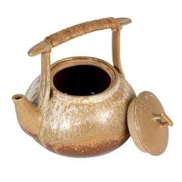Unique Bloomingville Stoneware Teapot with Jute Handle