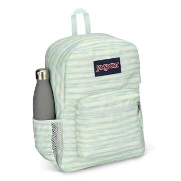 JanSport Cross Town Backpack 17" x 12.5" x 6" - Simple Bag for Everyone with 1 Main Compartment, Fro...