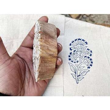 Wooden Block Stamp Floral Handmade Pailsly Patterned Block, Textile Printing Equipment, Home & Office Decor, Cookies Aand Henna