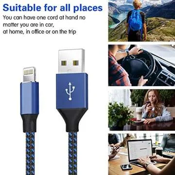 iPhone Charger Cable 5-Pack MFi Certified Fast Charging