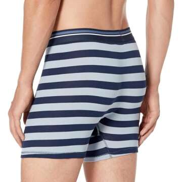 Amazon Essentials Mens Underwear Boxer Briefs, Comfortable Cotton, Tag-Free, Pack of 5, Floral/Pineapple/Stripe, Small