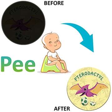 10 PCS Potty Training Stickers Reusable - Toilet Targets for Potty Training Boys & Girls Toddlers Ki...