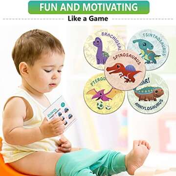 Color Changing Potty Training Stickers for Creative Toddlers