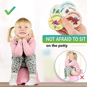 Color Changing Potty Training Stickers for Creative Toddlers