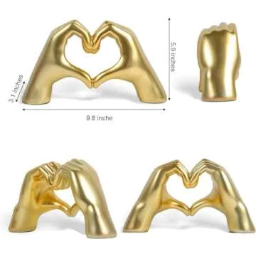 Unique Silver Finger Gesture Sculpture - Perfect Gift Idea