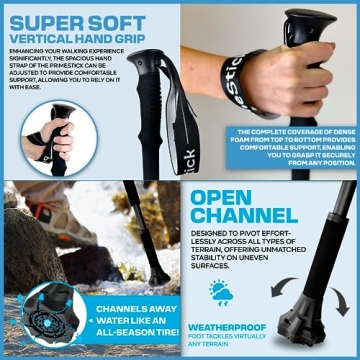 Dynamo Prime Stick: 3-in-1 Adjustable Walking Aid