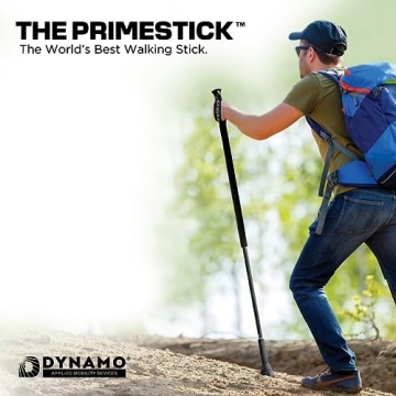 Dynamo Prime Stick: 3-in-1 Adjustable Walking Aid