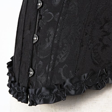 Zhitunemi Black Plus Size Corset Top - Perfect Vamp Costume
