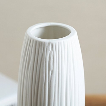 Anding White Ceramic Vase - Elegant Waterfall Design