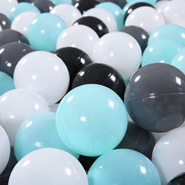 Heopeis 100 Soft Plastic Ball Pit Balls for Kids Play