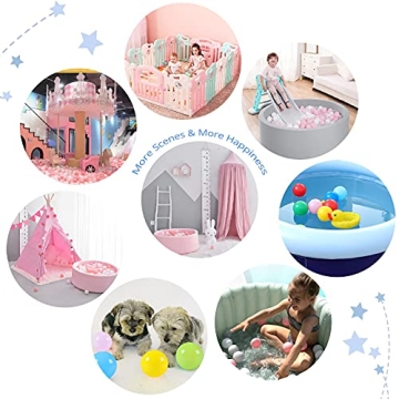 Heopeis 100 Soft Plastic Ball Pit Balls for Kids Play