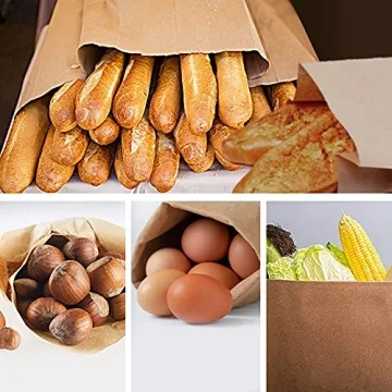 Durable 50 Pack Paper Lunch Bags for All Occasions