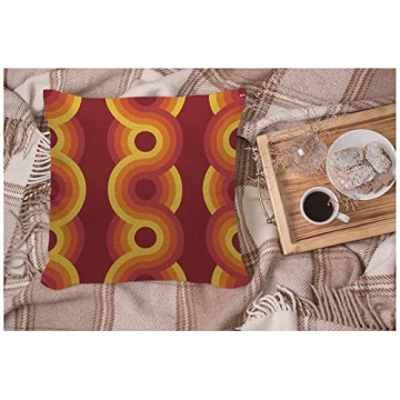 Yekiua Vintage Geometric Throw Pillow Cover for Home Decor