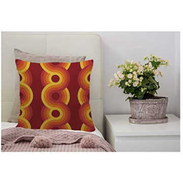 Yekiua Vintage Geometric Throw Pillow Cover for Home Decor
