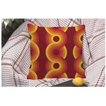 Yekiua Vintage Geometric Throw Pillow Cover for Home Decor