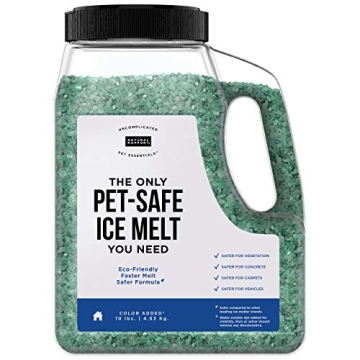 Natural Rapport Pet Friendly Ice Melt - Calcium Chloride Free, Pet Safe Ice Melter, Rock Salt Altern...