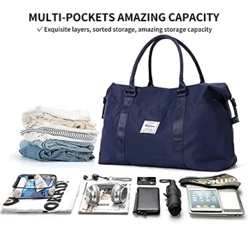 Women's Travel Duffel Bag Gym Weekender Airplane Carry-On