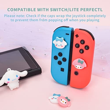 Adorable DLseego Joy-Con Caps for Nintendo Switch - 4PCS